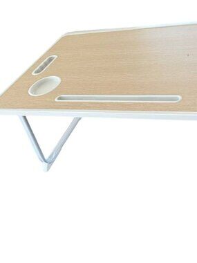 Breakfast in Bed Serving Tray Laptop Desk Legs White Plastic Folding Collapsible